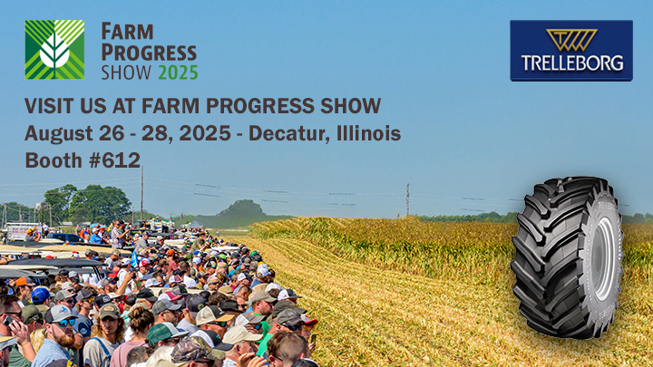 Innovation from the Soil Up: Trelleborg Tires punta alla massima performance al Farm Progress Show 2025