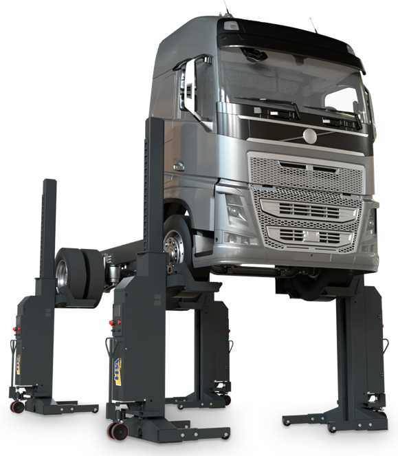 Colonne mobili idrauliche HPA‑Faip PCM: sollevamento affidabile anche nei contesti più impegnativi