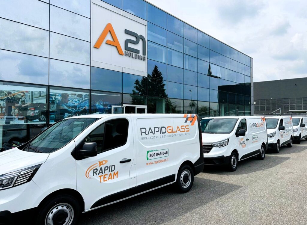 Rapidglass lancia RAPID TEAM: al via il servizio di supporto operativo mobile per la rete vetro del gruppo A21 Holding