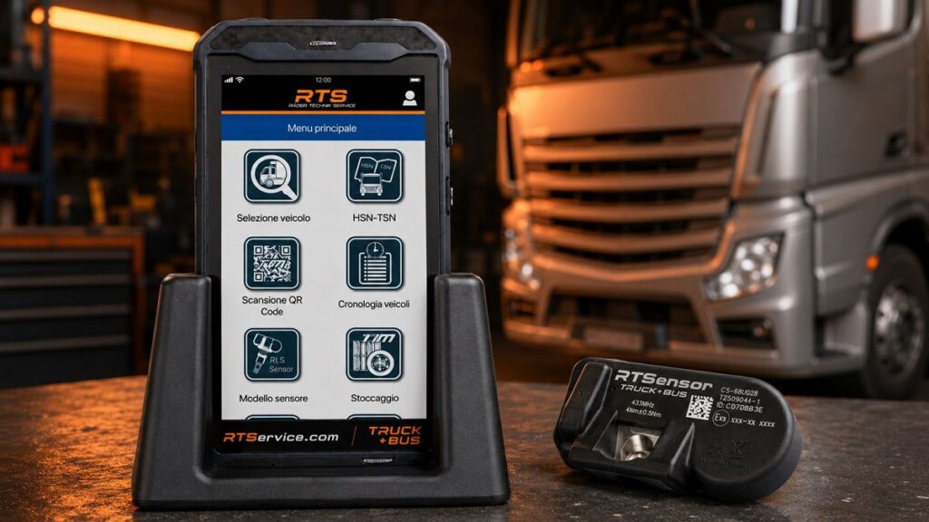 RTS Italia porta sul mercato italiano RTSensor Truck+Bus, il nuovo TPMS Truck universale per autocarri e autobus