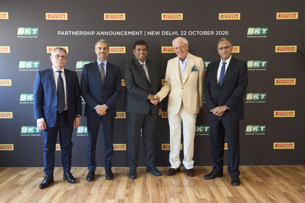 Pirelli e BKT siglano un accordo per la produzione in India di 800.000 pneumatici premium car a marchio Pirelli entro il 2030